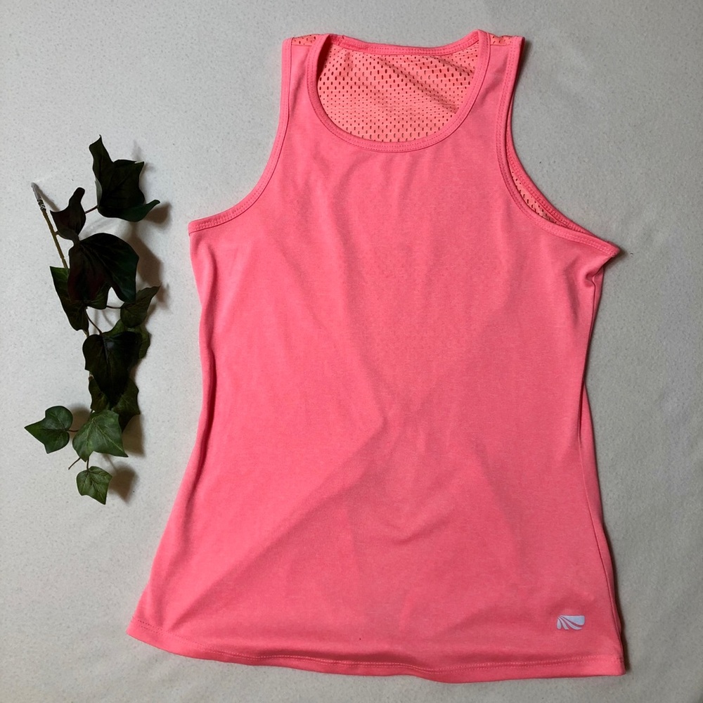 Marika Breathable Mesh Detail Tie Tank Sz XS